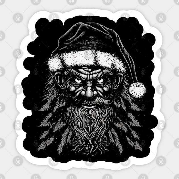 Evil Santa Sticker by stuff101